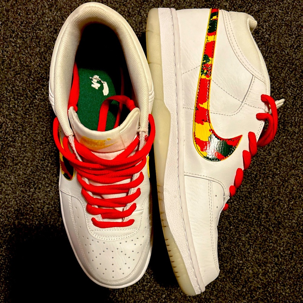 Nike Sky Force Red White Camo Swoosh
